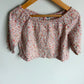 Elasticized Neckline Colored Top / 6-12m