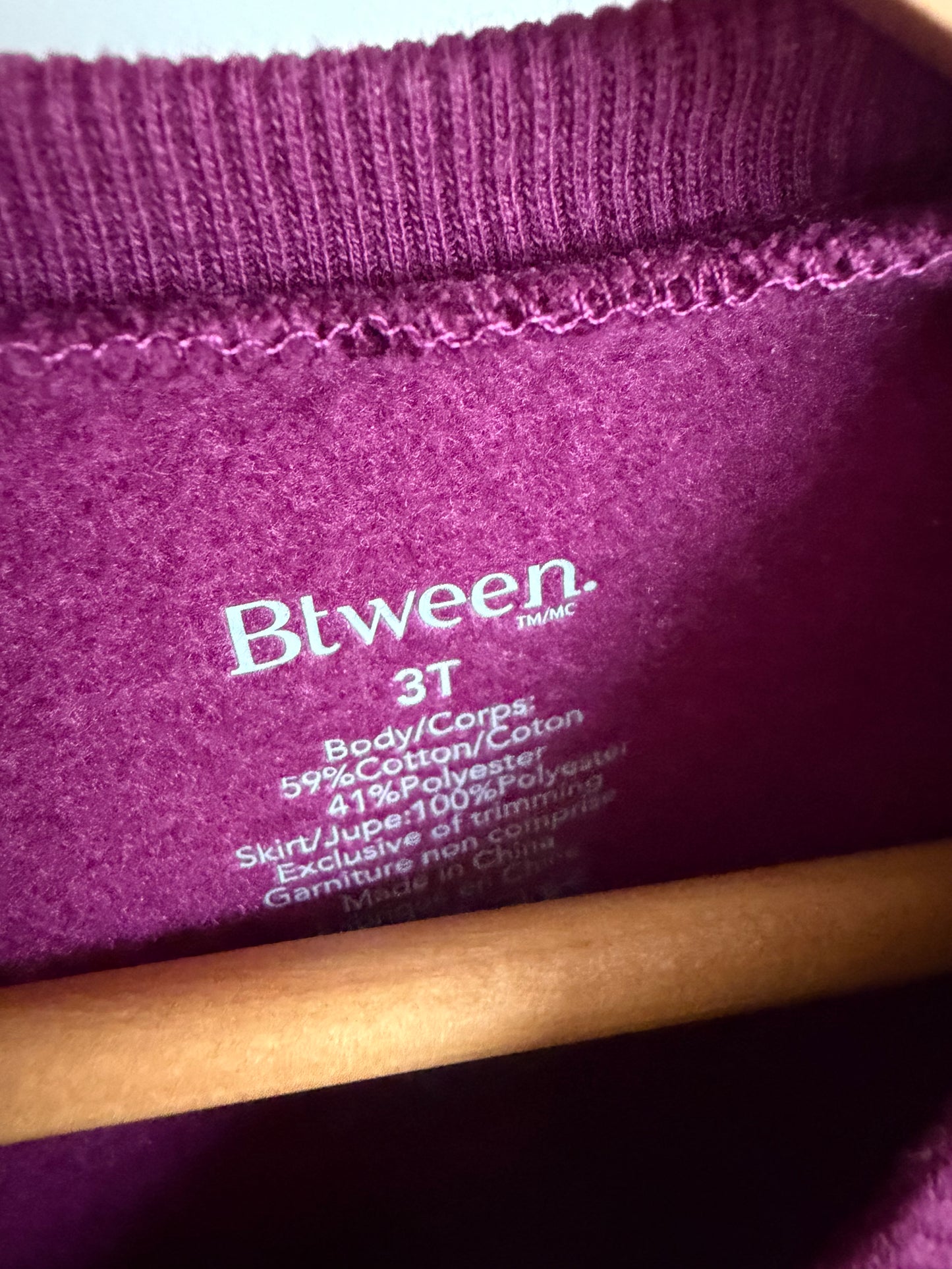 Bows Burgundy Tunic Sweater / 3T