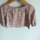 Elasticized Neckline Colored Top / 6-12m