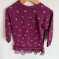 Bows Burgundy Tunic Sweater / 3T
