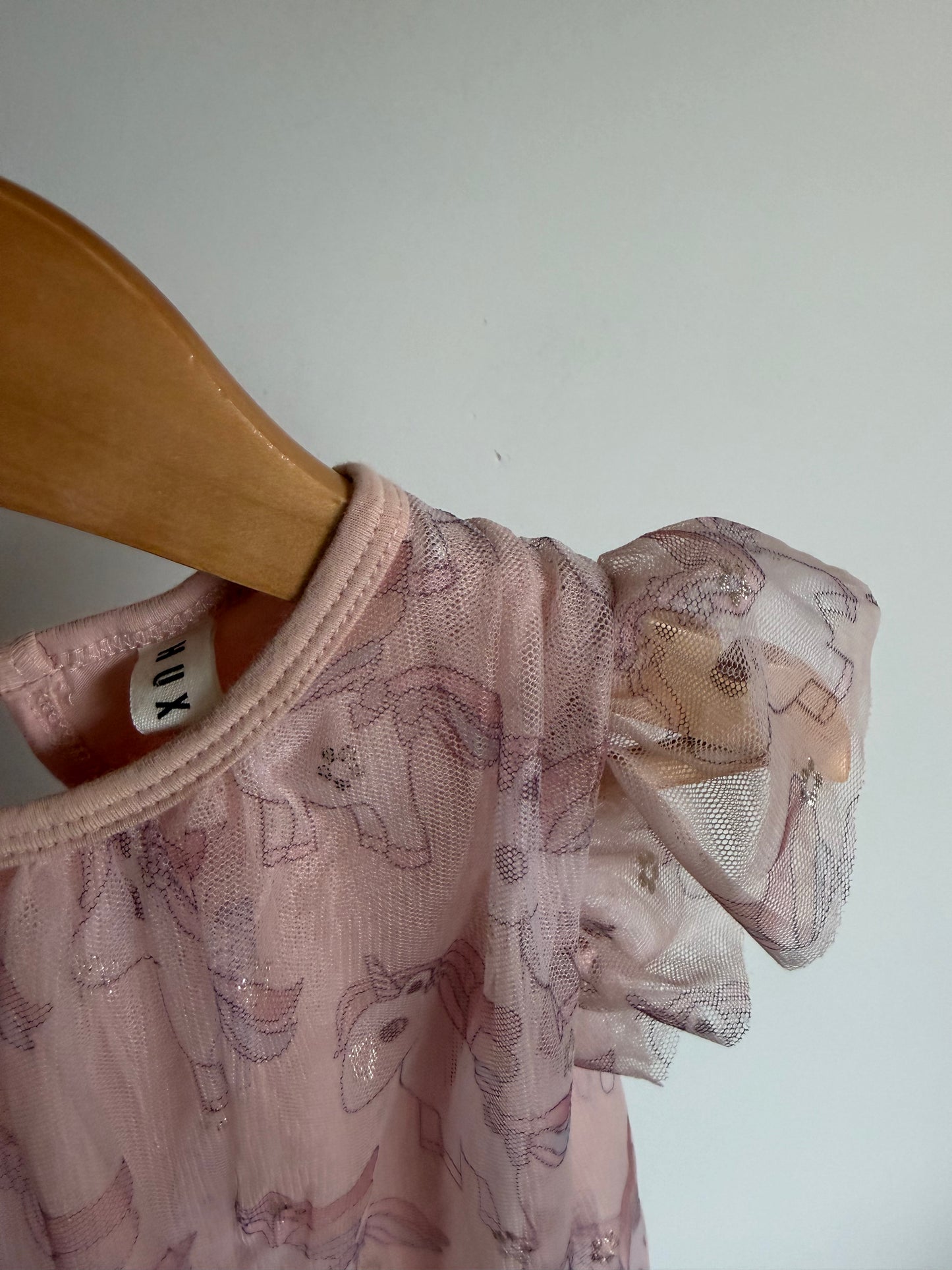 Hux Unicorn Pink Tulle Dress / 12-18m