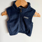 Columbia Navy Fleece Vest / 3-6m