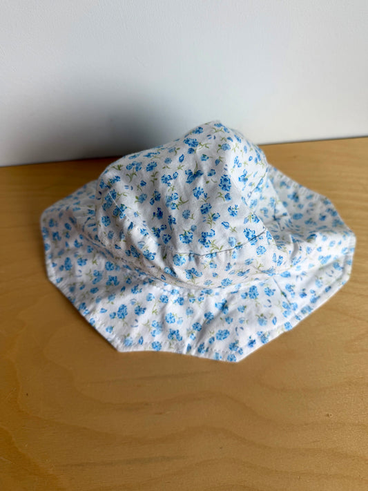 Blue Flower Sun Hat / 2T?