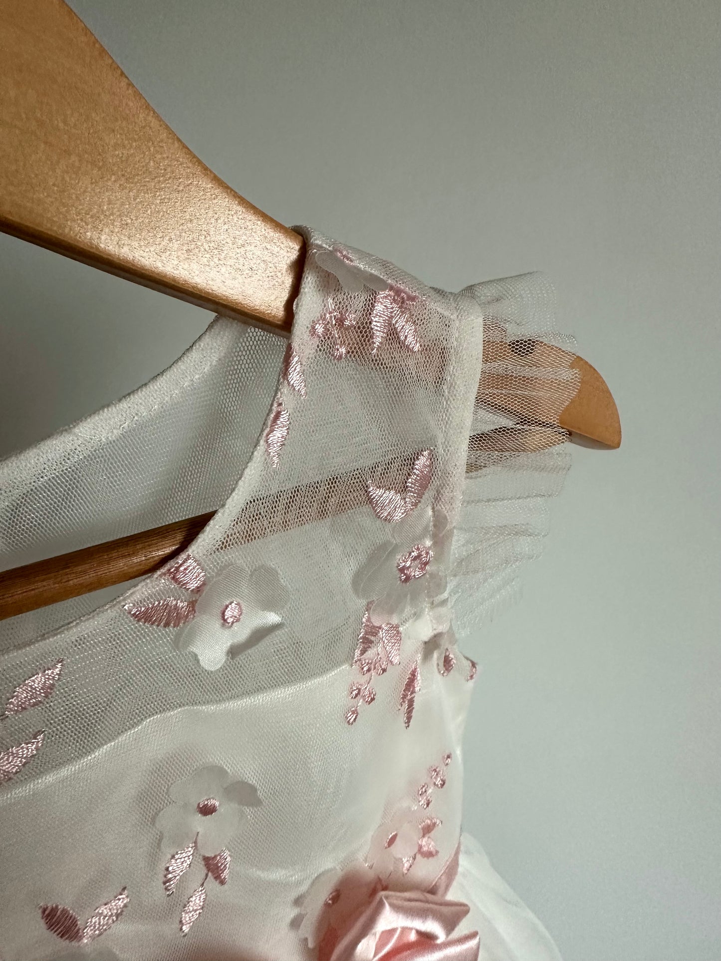 Jona Michelle Pink Bow Tulle Dress / 2T