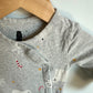 Grey Organic Polar Bear Sleeper / 3-6m