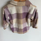 Plaid Fleece Button Up Sweater / 2T