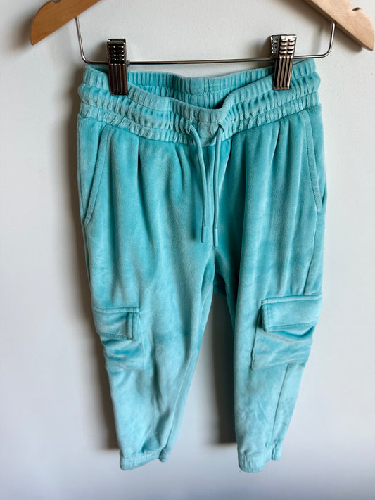 Blue Fleece Pockets Sweat Pants / 4T
