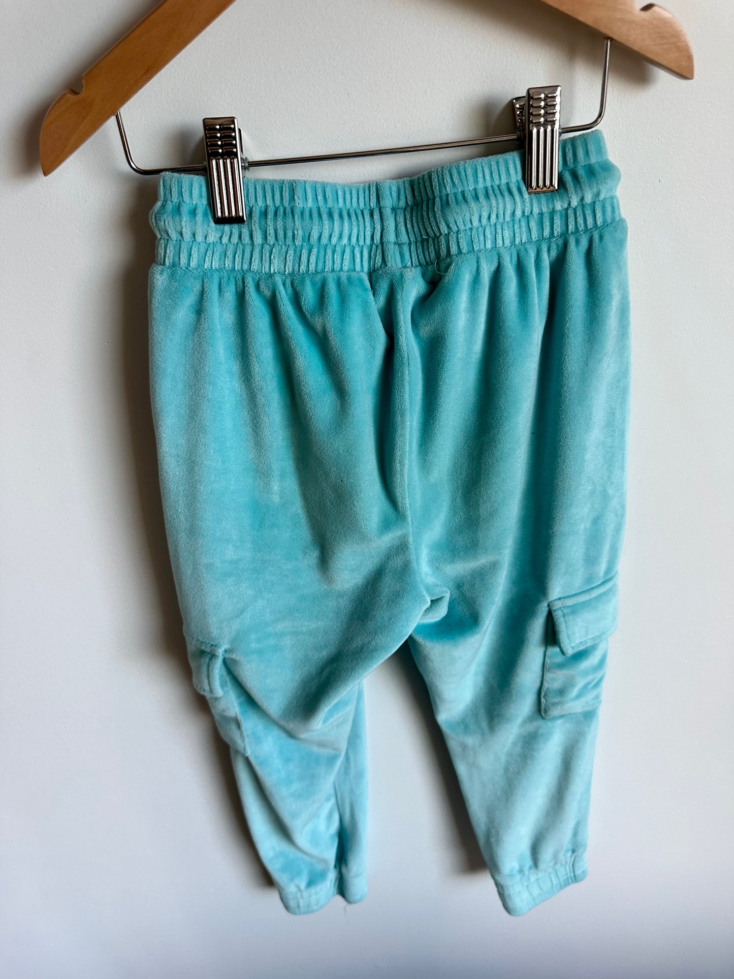 Blue Fleece Pockets Sweat Pants / 4T