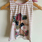 Giraffe Striped Romper / 6m