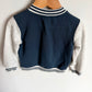 Striped Cuffs Snap Sweater / 3T