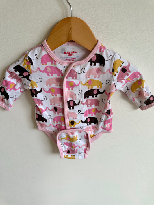 Magnetic Elephant Bodysuit / 0-3m