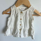 Cream Peplum Button Tank / 9m
