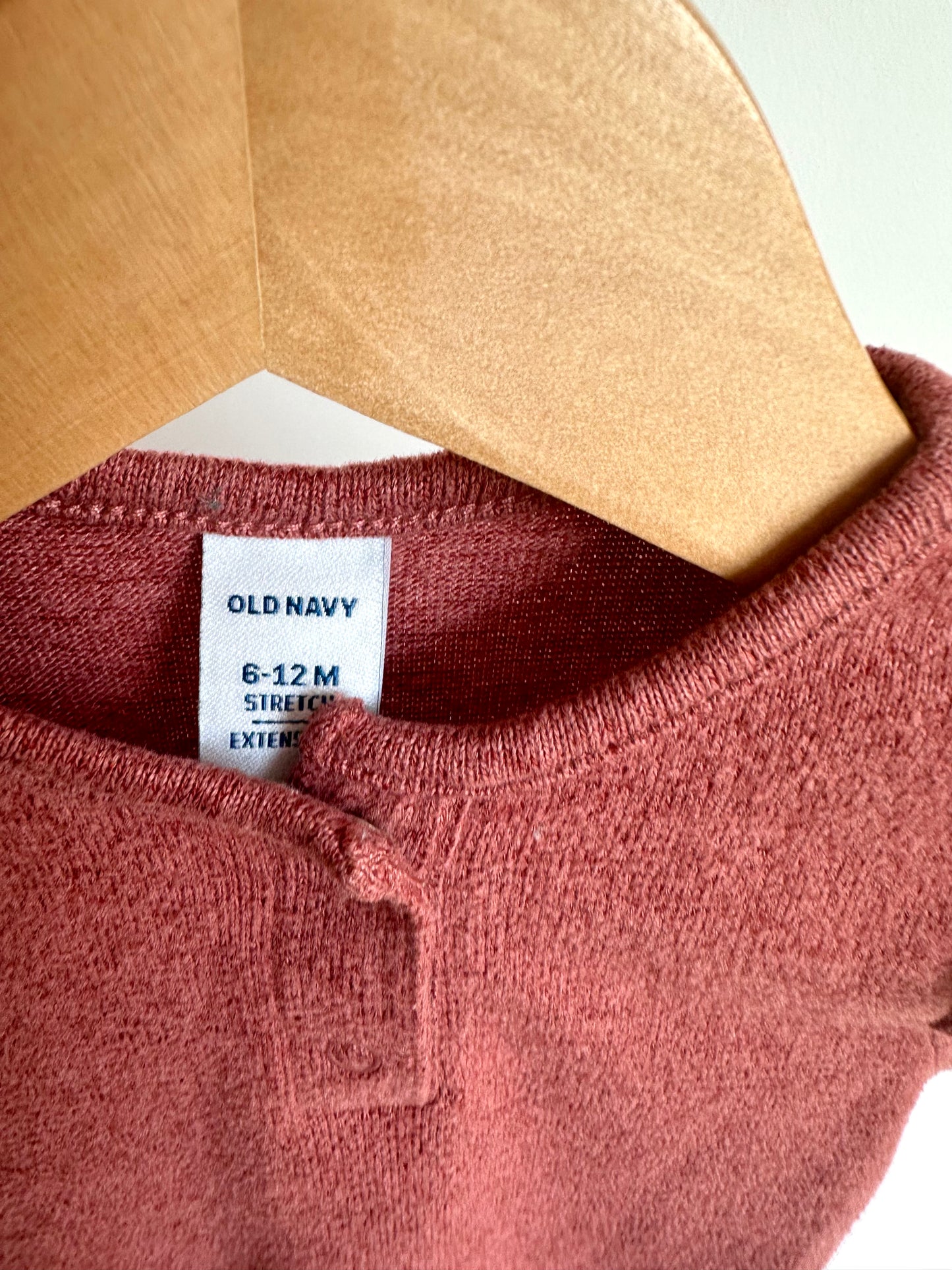 Currant Ruffle Bodysuit / 6-12m
