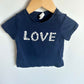 Love Flower Navy Top / 6-9m