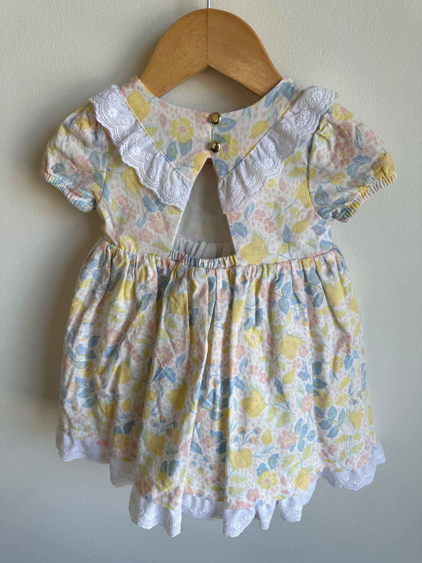 Lace and Floral Dress / 12m