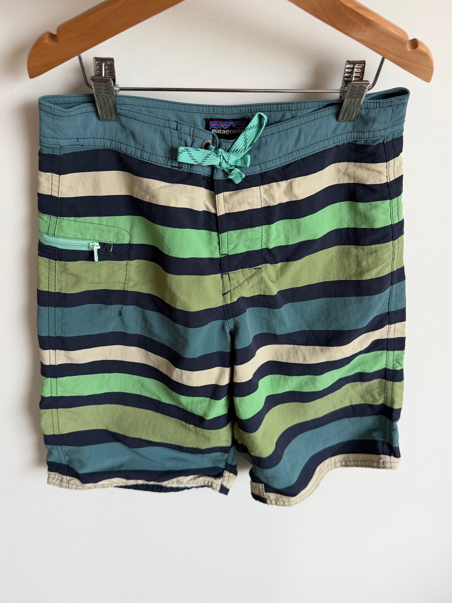 Patagonia Blue Green Swim Shorts / 12 years