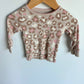 Animal Print Tan Long Sleeve Top / 6-12m