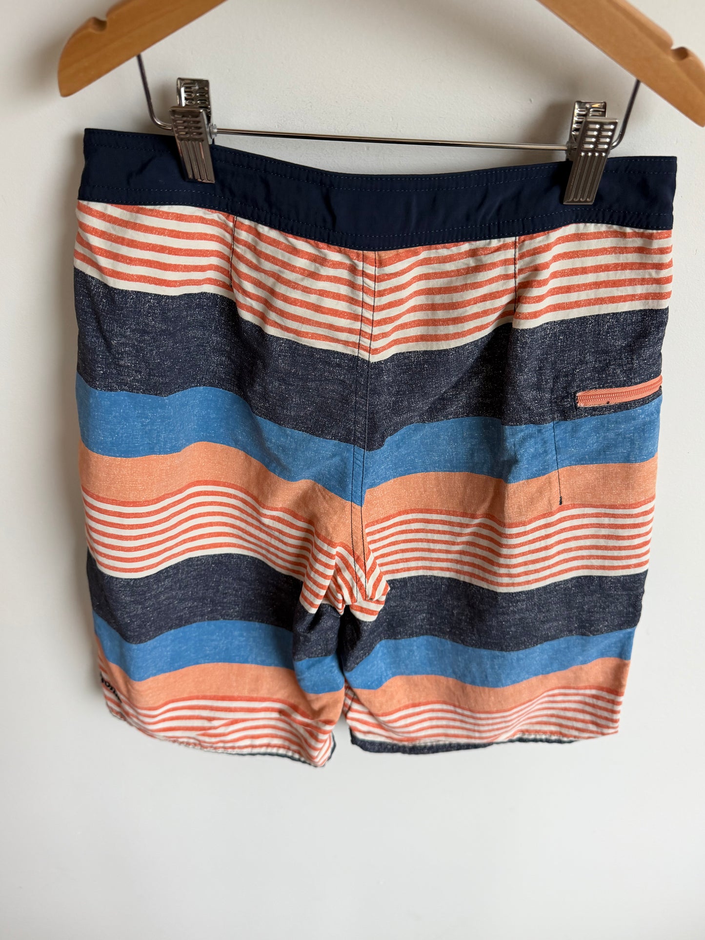 Patagonia Swim Orange Striped Shorts / 12 years