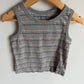 Grey Striped Tank Top / 3-4T