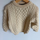 Wool Cable Knit Sweater / 3T?