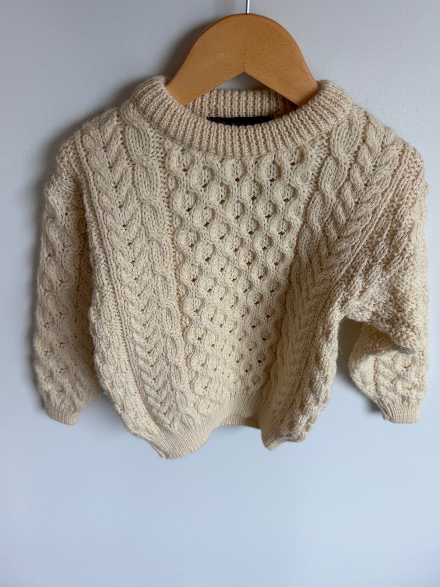 Wool Cable Knit Sweater / 3T?
