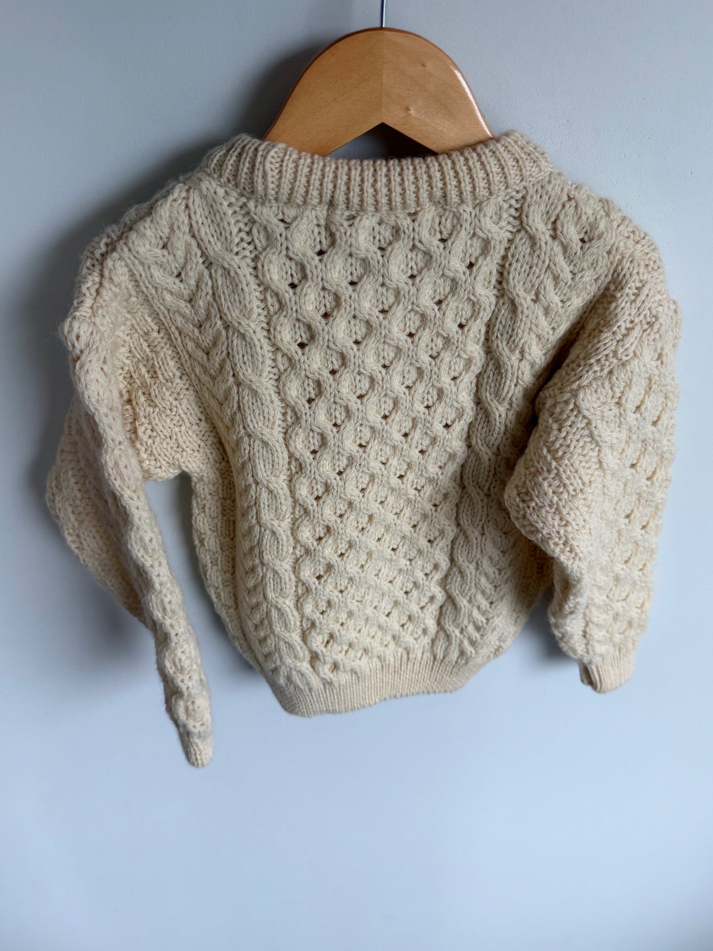 Wool Cable Knit Sweater / 3T?