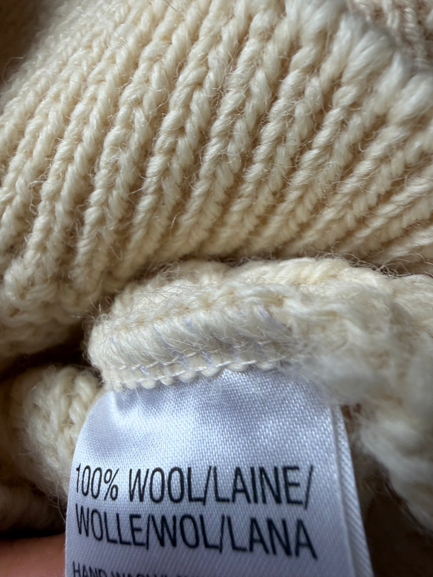 Wool Cable Knit Sweater / 3T?