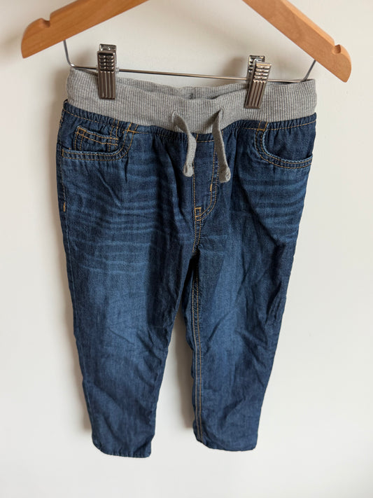 Fleece Lined Jean Like Pants / 5 years