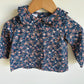 Collared Navy Floral  Long Sleeve / 12m