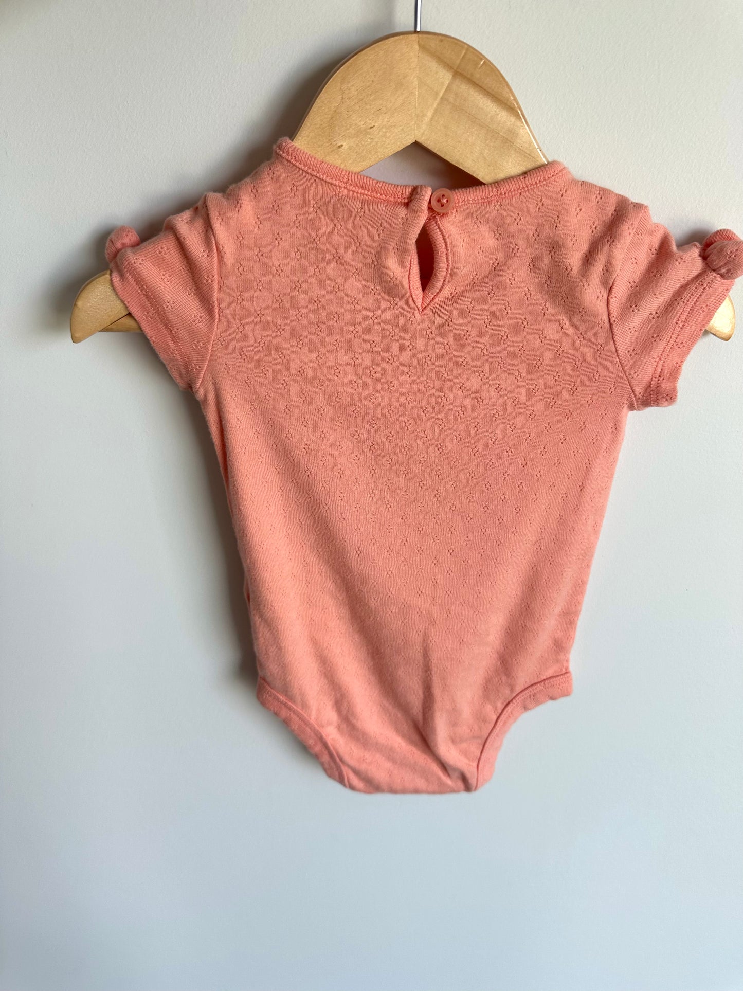 Coral Eyelet Bodysuit / 9m