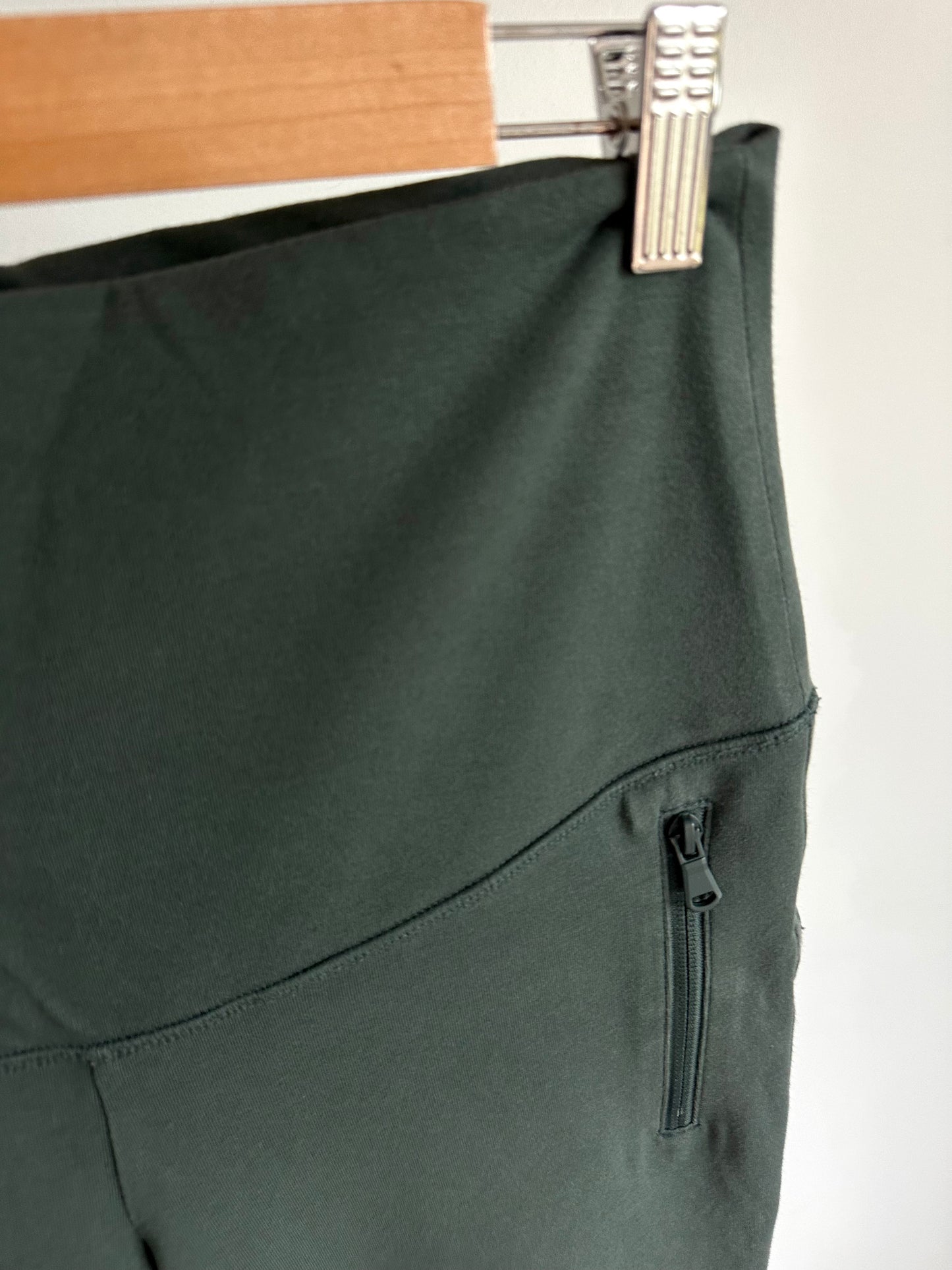 Olive Tapered Maternity Joggers / Small