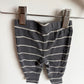 Grey Striped Tapered Pants / 3m