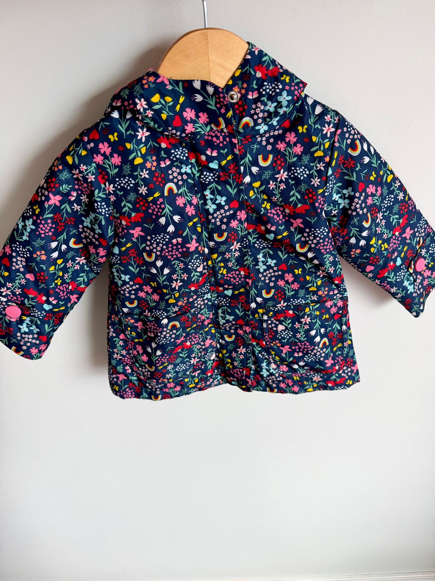 Floral Butterfly Rainbow Jacket / 12m
