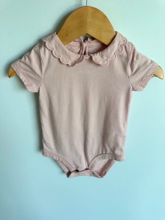 Blush Collared Bodysuit / 9m