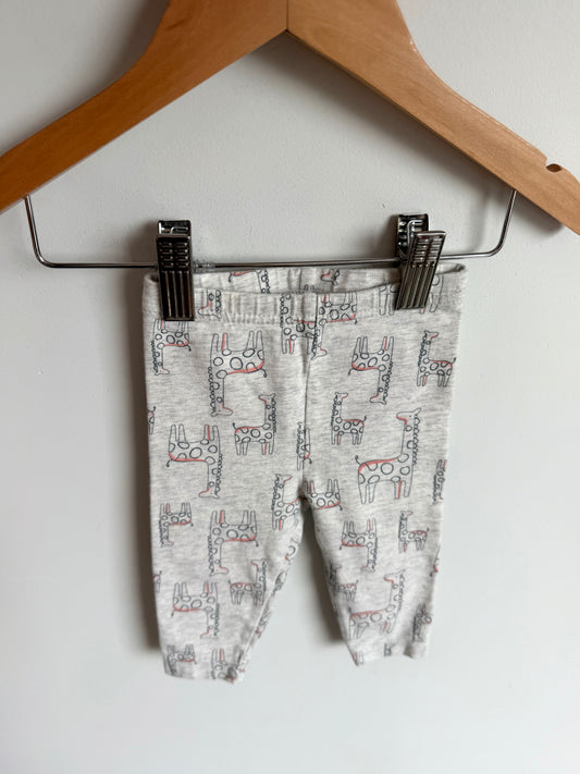 Giraffe Pattern Pants / 6m