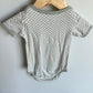 Organic Grey Trim Bodysuit / 6-12m