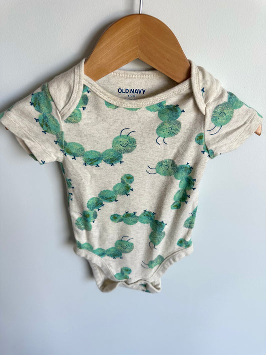 Caterpillar Short Sleeve Bodysuit / 6-12m
