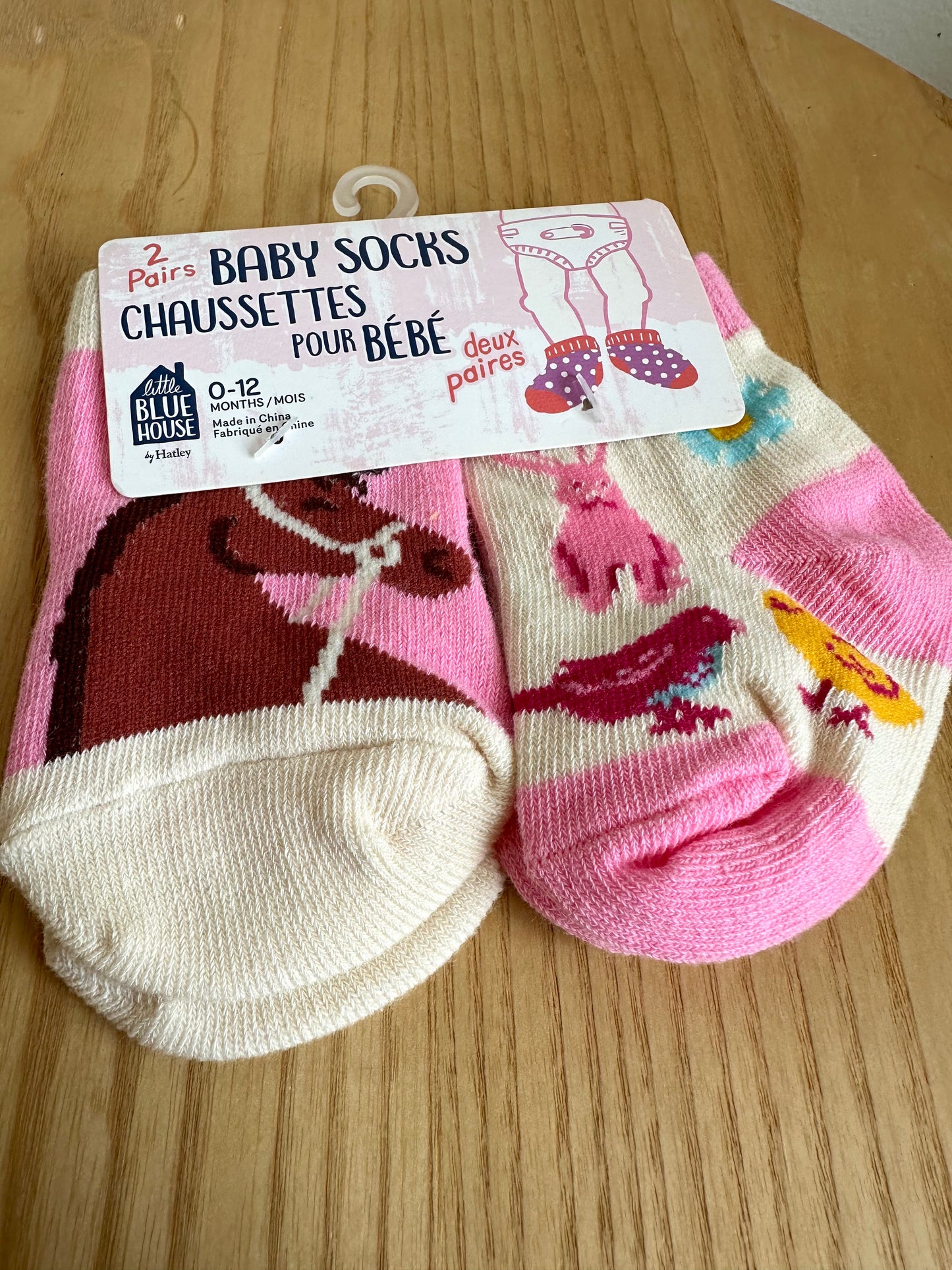 Pink Socks (With Tags) / 0-12m