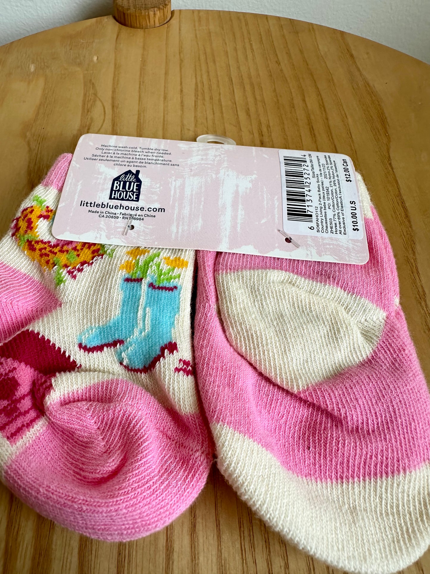 Pink Socks (With Tags) / 0-12m