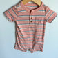 Salmon Stripe Romper / 9m