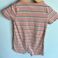 Salmon Stripe Romper / 9m
