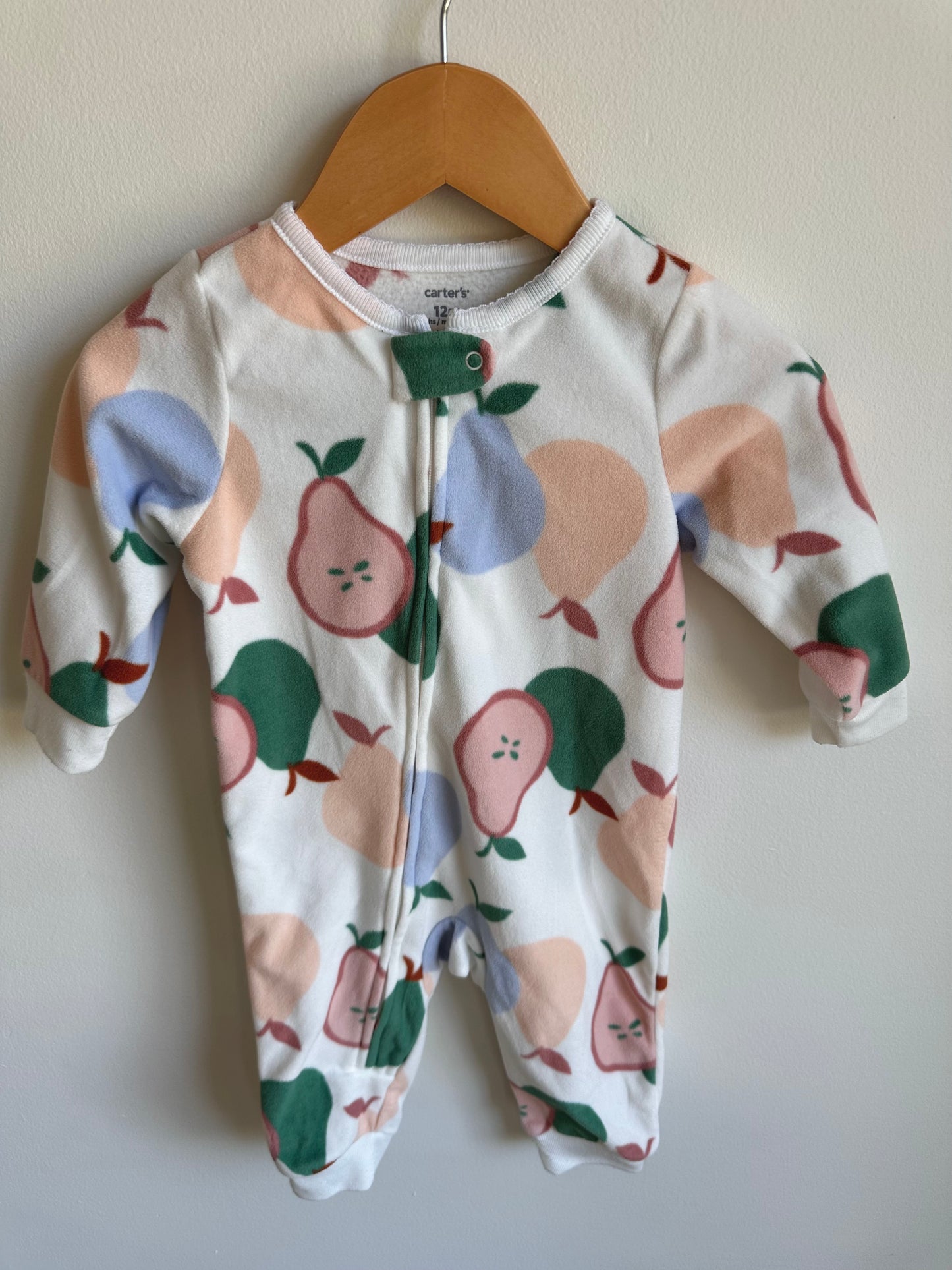 Fleece Peach Sleeper / 12m