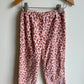 Pink Animal Print Fleece Pants / 4T