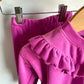Fuchsia Sweater + Pants Set / 6-12m