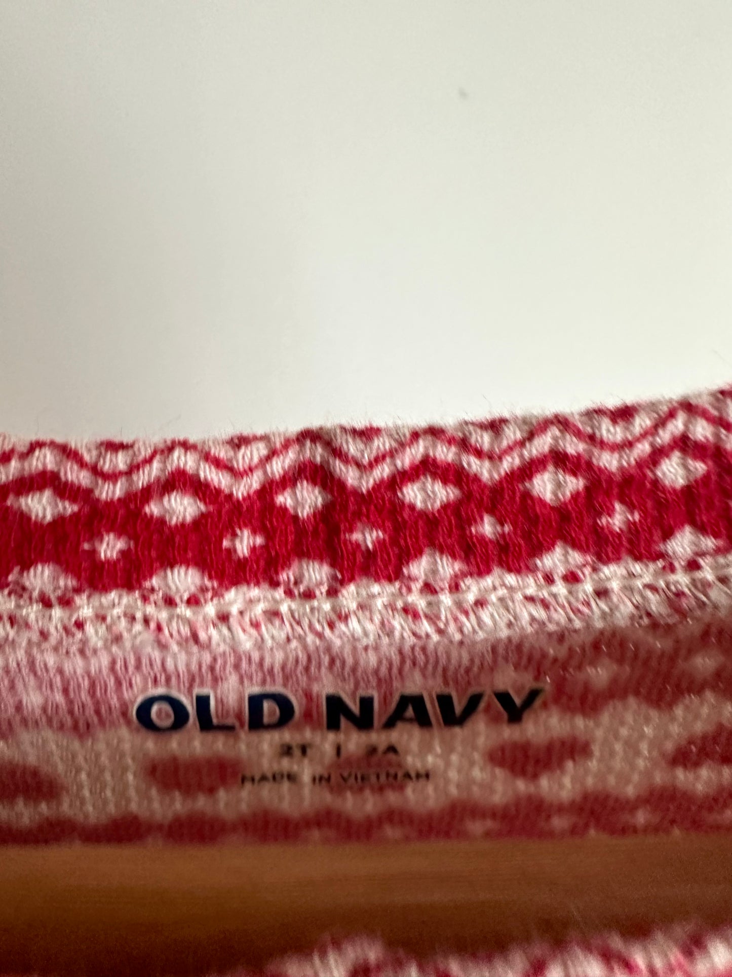 Red Festive Waffle Knit Long Sleeve / 2T