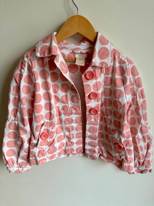 Pink Dot Coat / 6-7 years (sm)