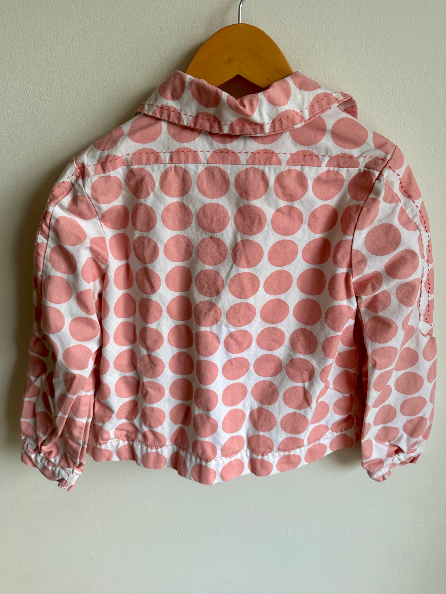 Pink Dot Coat / 6-7 years (sm)