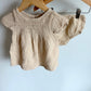 Tan Rushing Top + Bloomer Set / 12m