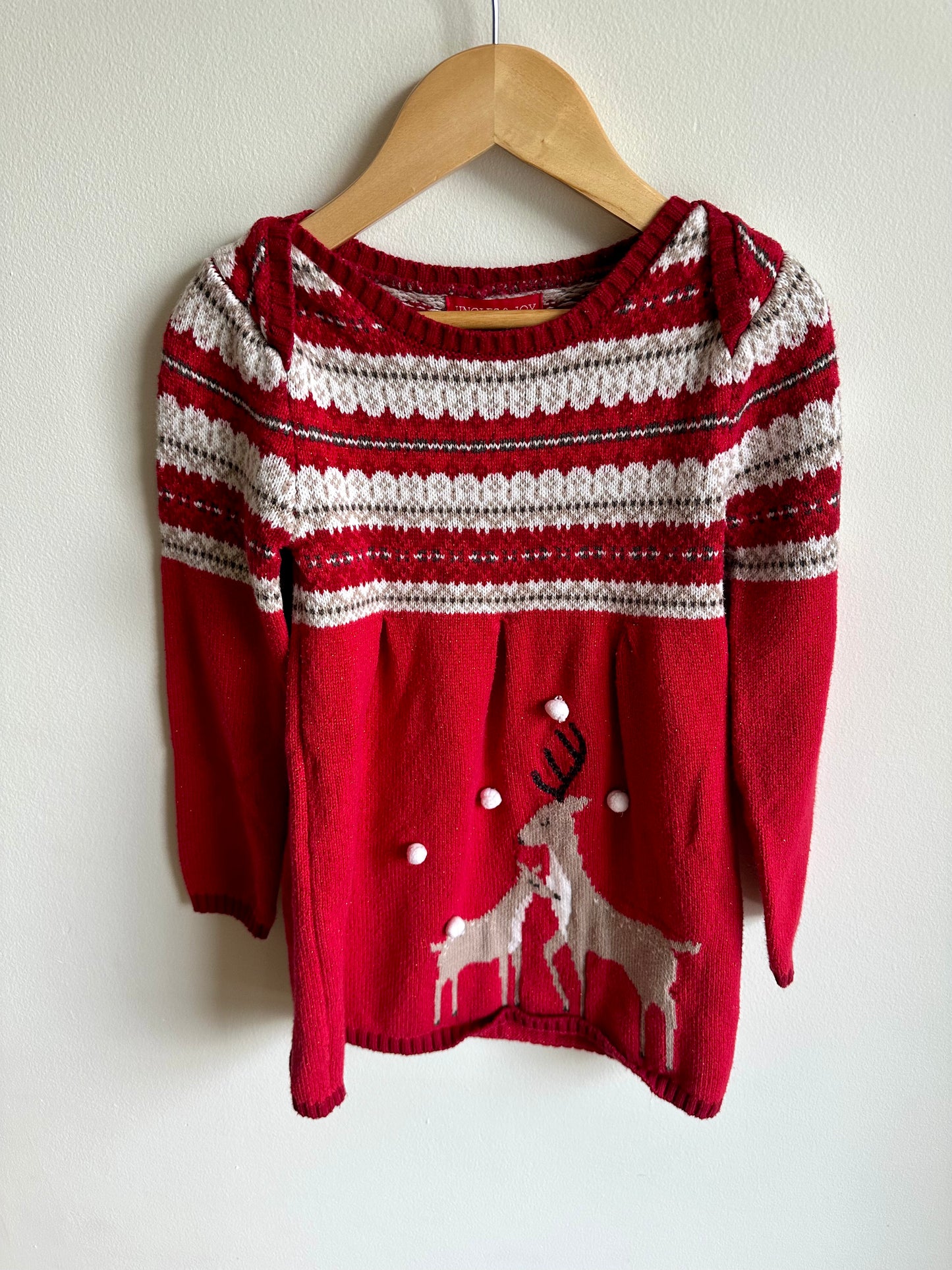 Christmas Deer Dress / 5-6 years (m)