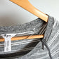Thyme Grey Striped Maternity or Nursing Top / XS